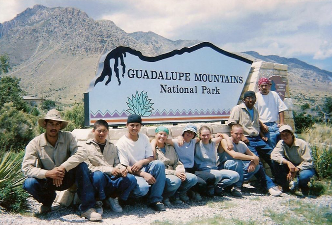 Youth Corps of Southern Arizona Crew at Guadalupe Mountains National Park
